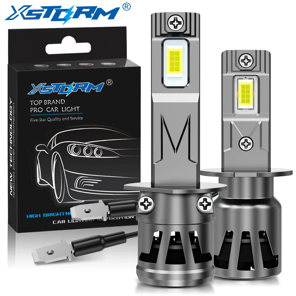 XSTORM H1 H3 H7 H11 LED Car Headlight Bulbs HB3 9005 HB4 9006 for Car Headlamp Auto Fog Lamps Turbo Automobile 6500K 12V