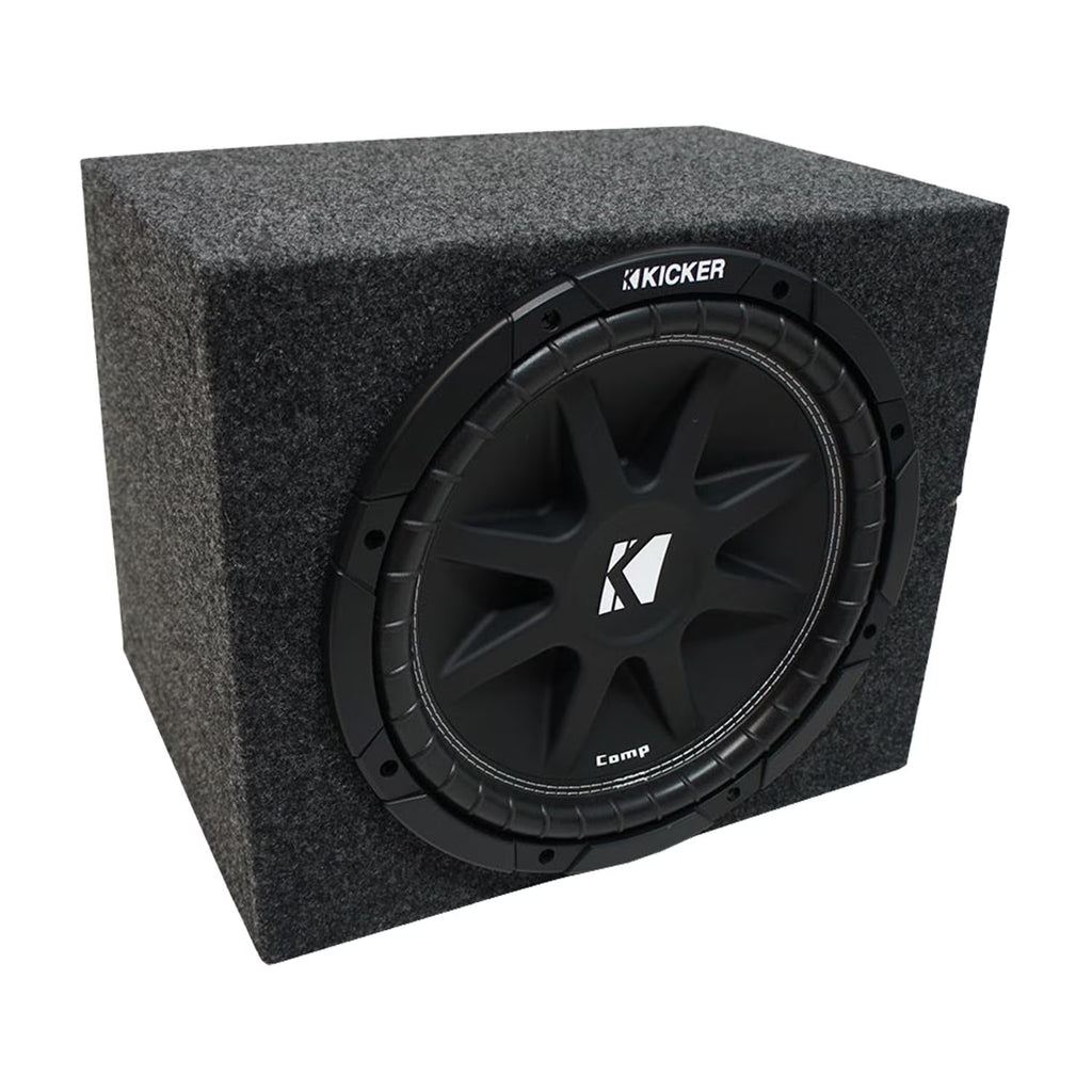 Universal Car Stereo Rearfire Sealed Single 15 Kicker Comp C15 Sub Box 4 Ohm