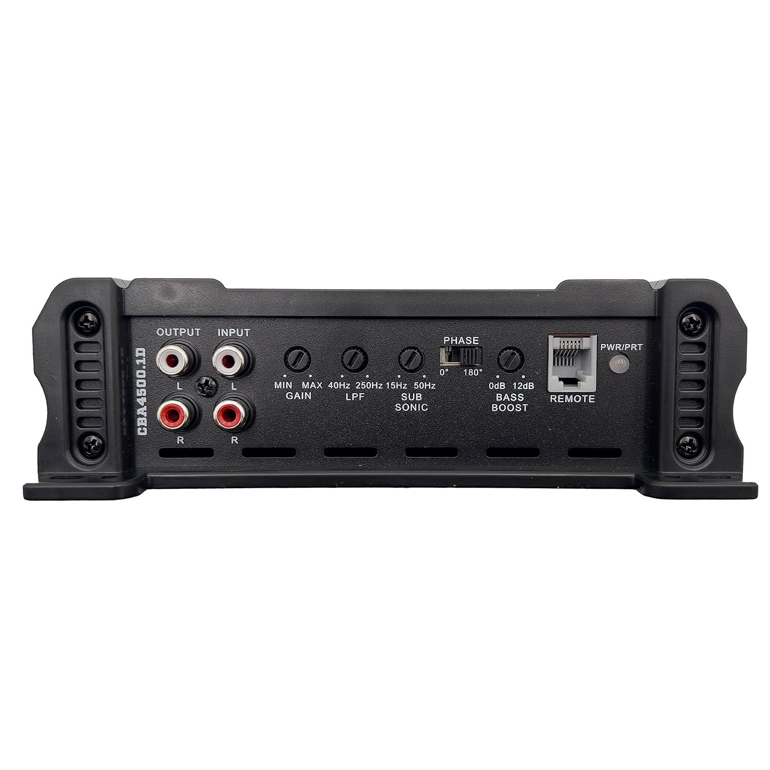 Cobalt CBA4500.1D Monoblock 1-Channel Class D Amplifier for Car Subwoofer, 4500W Max, 1200W RMS, 1/2/4 Ohm Stable, Adjustable Low Pass with Bass Boost, MOSFET Power Supply, Bass Knob Included