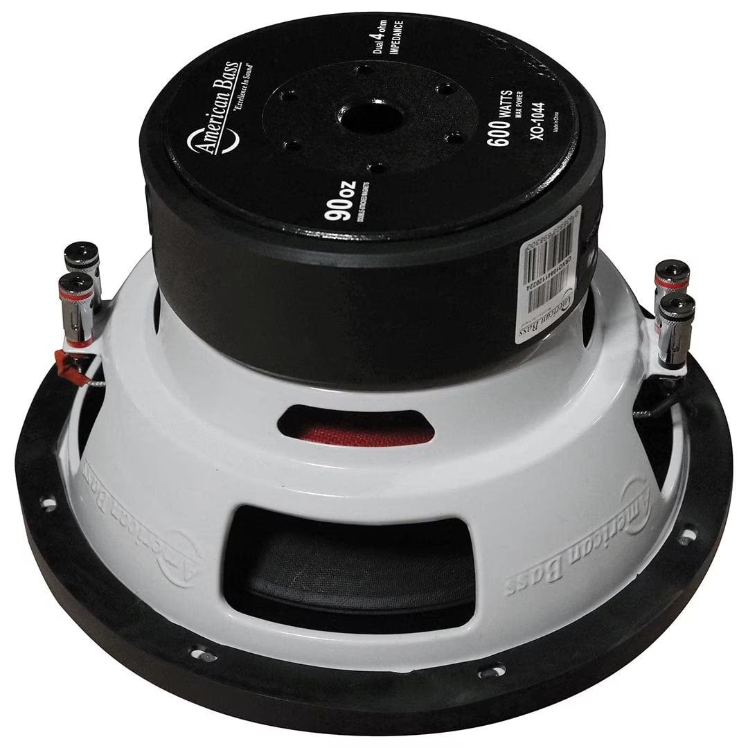 XO 1044 10 Inch Dual 4 Ohm Voice Coil 600 Watt Subwoofer
