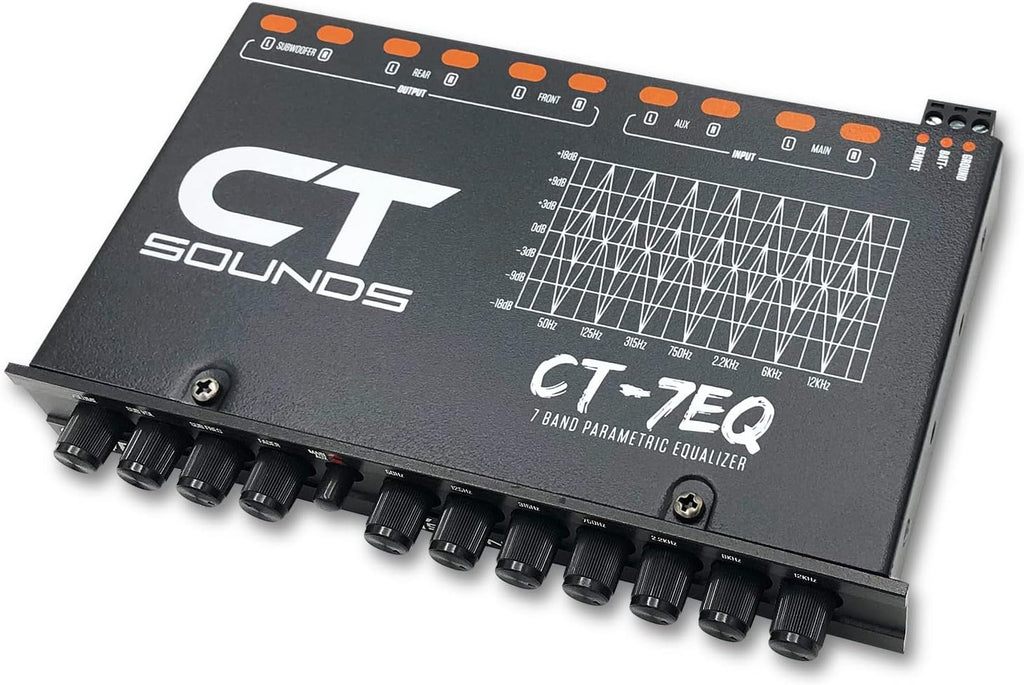 CT-7EQ 7 Band 1/2 Din Parametric Car Audio Equalizer