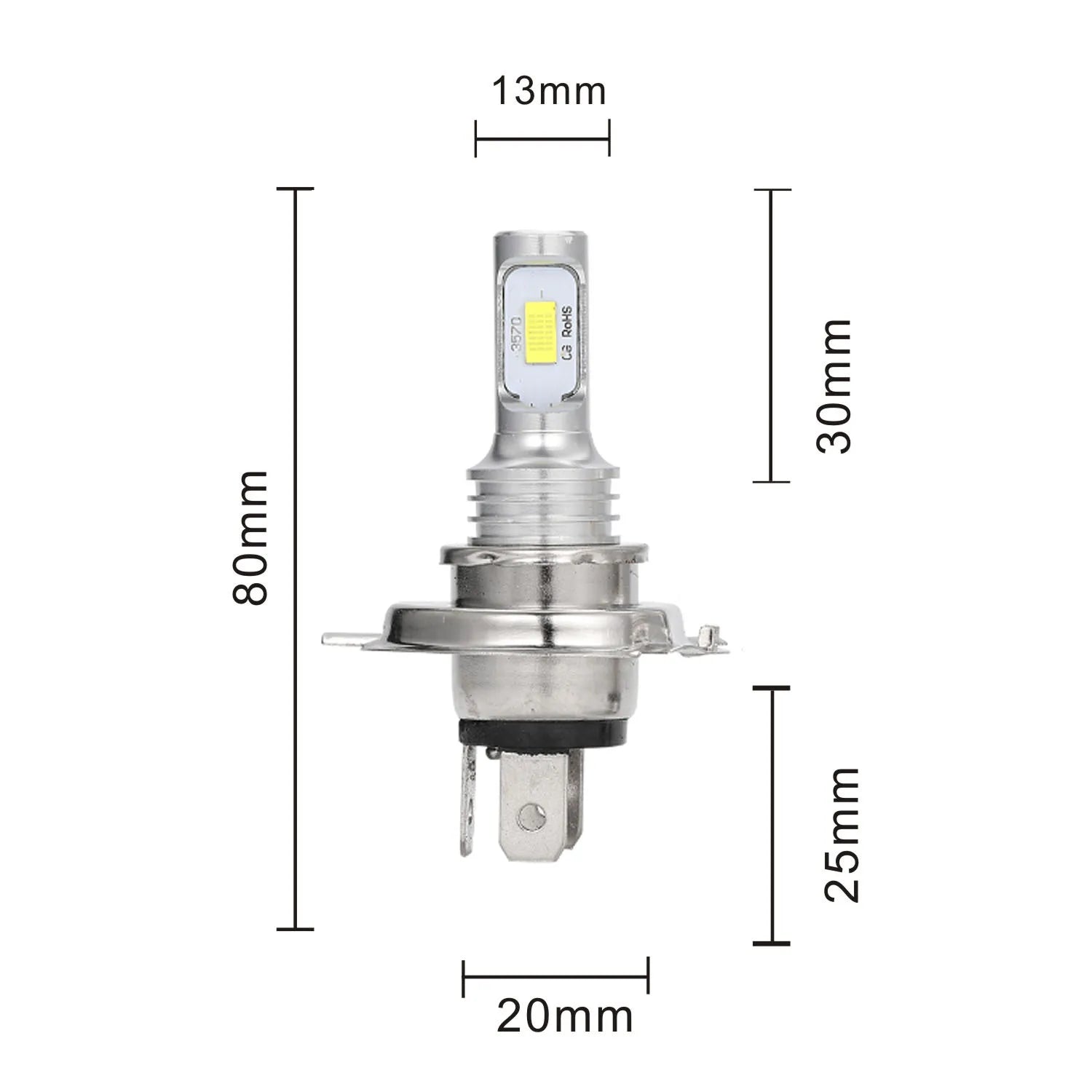 2Pcs H7 CSP Mini LED H4 H1 H11 Car Headlight Bulbs H8 HB3 HB4 9005 9006 Led Canbus 100W 20000LM 6000K 12V 24V Auto Fog Lights