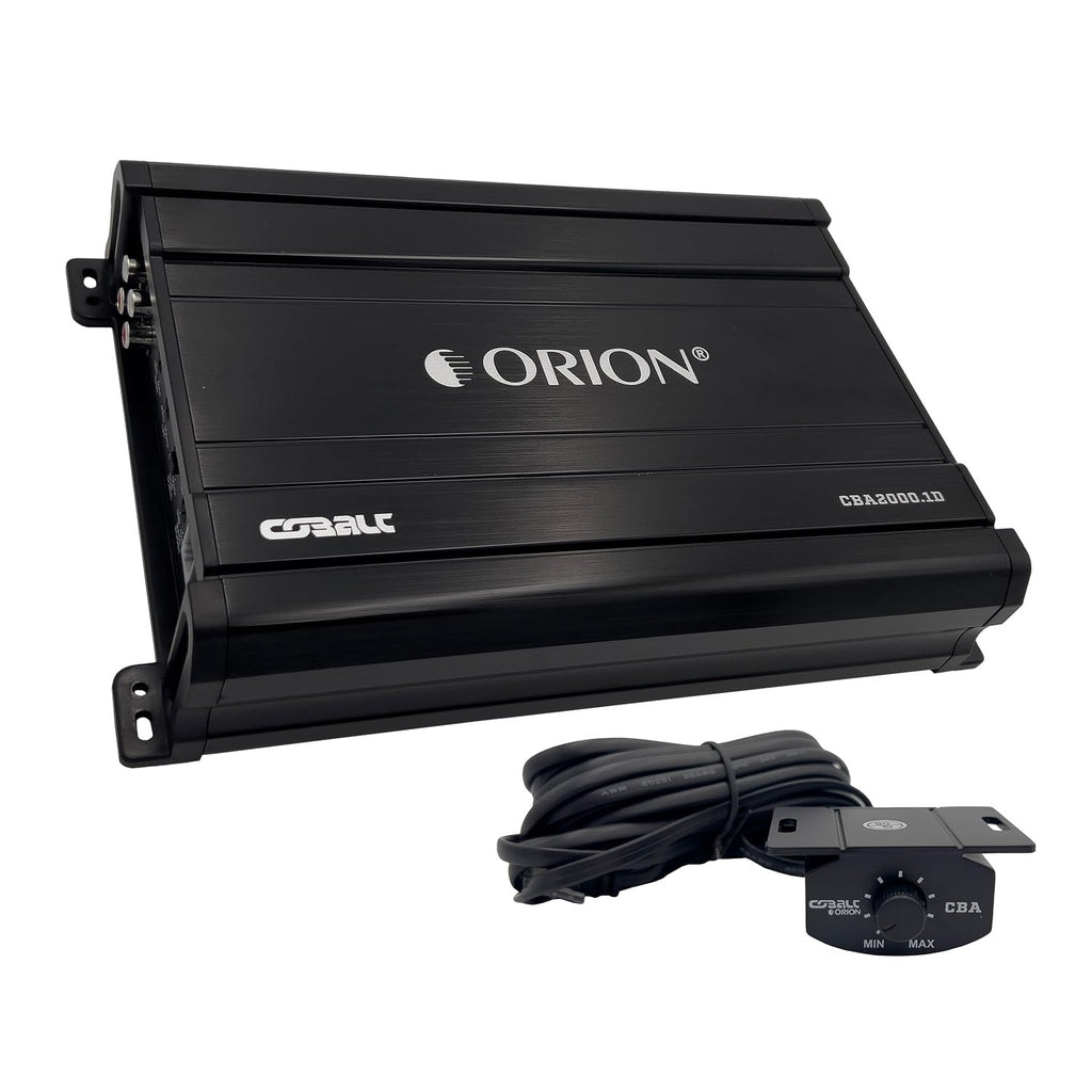 Cobalt CBA2000.1D Monoblock 1-Channel Class D Amplifier for Car Subwoofer, 2000W Max, 500W RMS, 1/2/4 Ohm Stable, Adjustable Low Pass with Bass Boost, MOSFET Power Supply, Bass Knob Included