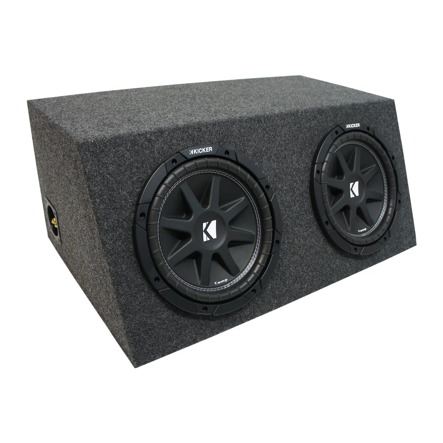 Universal Car Stereo Hatchback Sealed Dual 10" Kicker Comp C10 Sub Box 2 Ohm